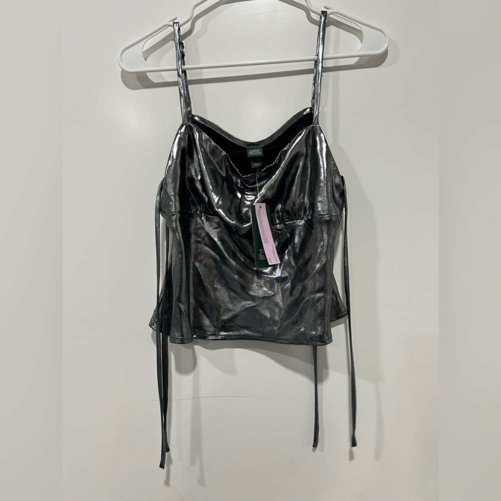 Metallic Crop top size M Wild fable